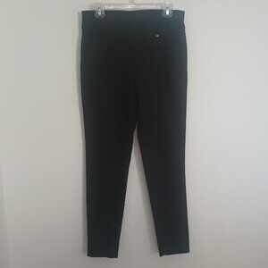 JONES NEW YORK SIGNATURE WOMEN'S PULL ON STRETCH PANTS BLACK SIZE MEDIUM